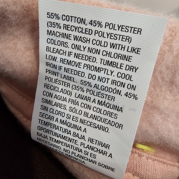 🩷NWT All In Motion Light Pink XL Zip-Up Sweatshirt - Picture 11 of 12